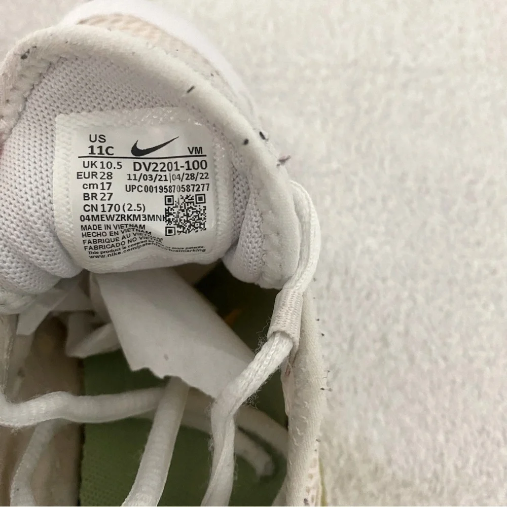 Toddlers Nike Air Max 270 Mini Nike White Crimson Yellow [DV2201-100] Sz 11C